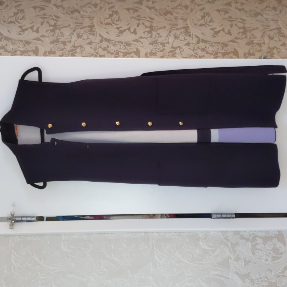 Tory Burch Navy Merino Valerie Vest